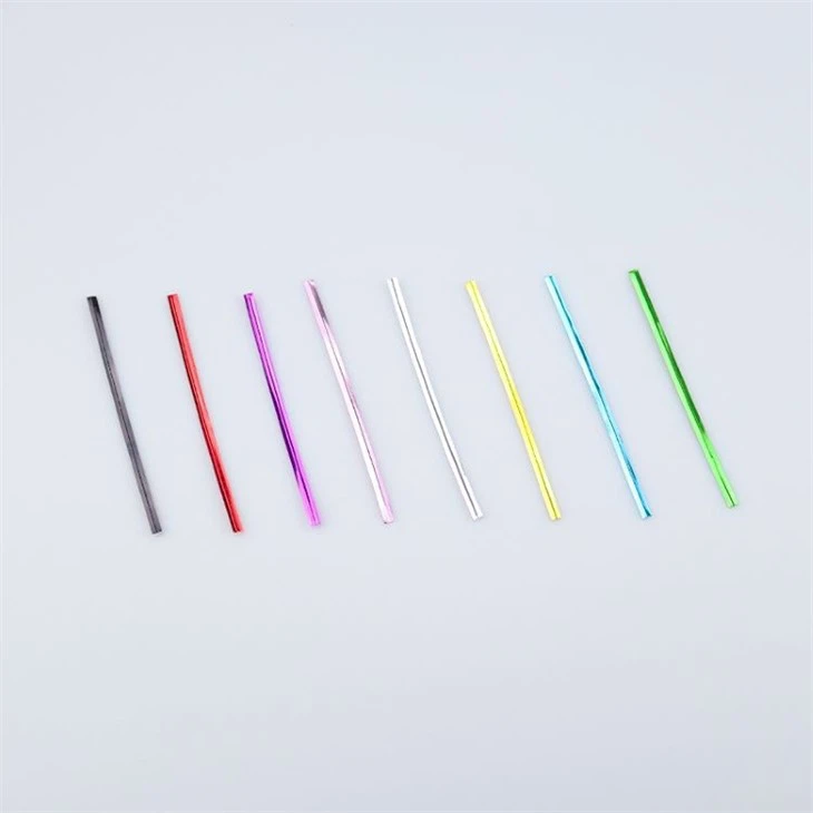 Colourful Binding Surface Wrapping Wire Bread Bags Sealing PET Twist Ties For Bakery