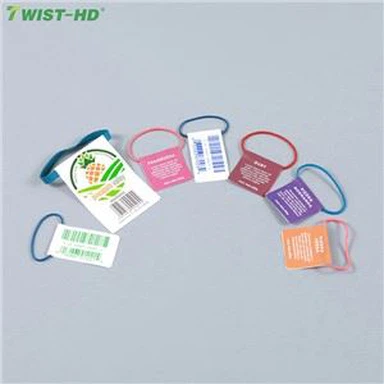 سبزیوں کے لیے لیبل کے ساتھ ربڑ کا بینڈ